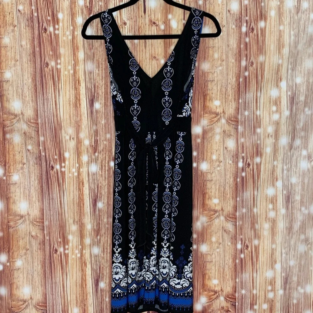 Connected Apparel Size 12 V Neck Front and Back Empire Waist Sleeveless - Picture 6 of 7